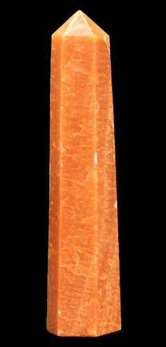 Polished, Orange Calcite Obelisk - Madagascar #55047